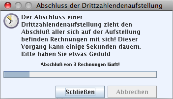 Fenêtre clôture en cours