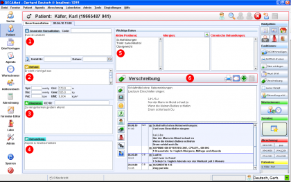 Konsultationseingabe Maske