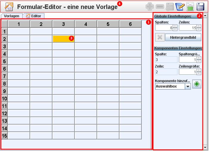  Formular-Vorlagen-Editor