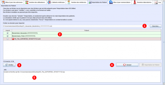 Patientendaten importieren