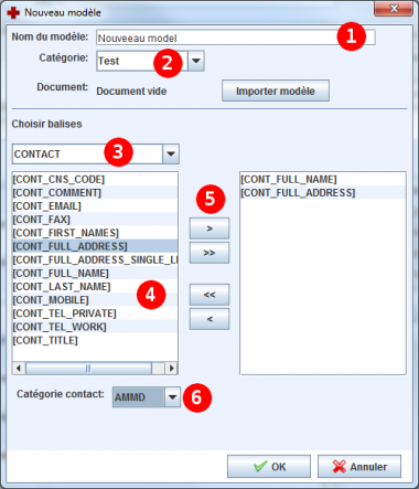 Créer un nouveau modèle