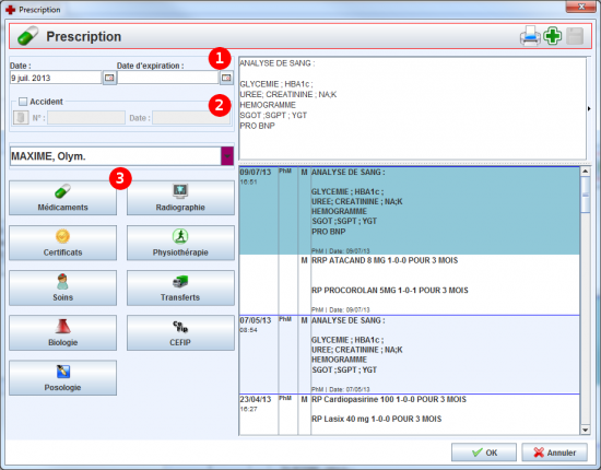 Editeur de prescription autonome