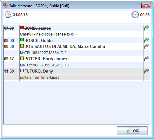 Aperçu rapide de la salle d'attente du médecin courant